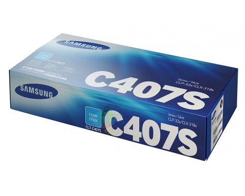 CLT-C407S картридж голубой для Samsung CLP 320/325/CLX 3180/3185