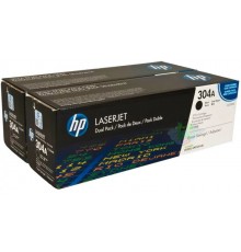 HP 304A (CC530AD / CC530AF) картридж с черным тонером для HP Color LaserJet CM2320/CP2025 Series (2 картриджа)